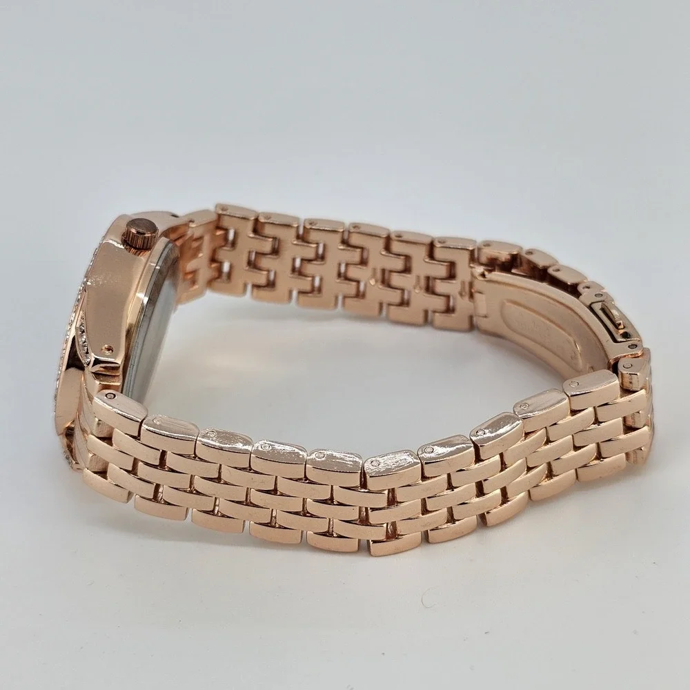 30MM Watch Women Gold Dial Gold Bracelet Band 6.75